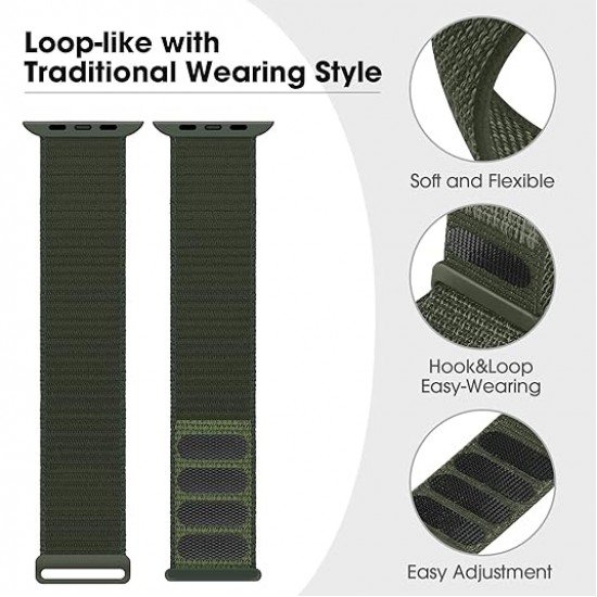 NYLON TRAIL LOOP VELCRO SMART iWATCH STRAP NYLON TRAIL LOOP VELCRO SMART iWATCH STRAP