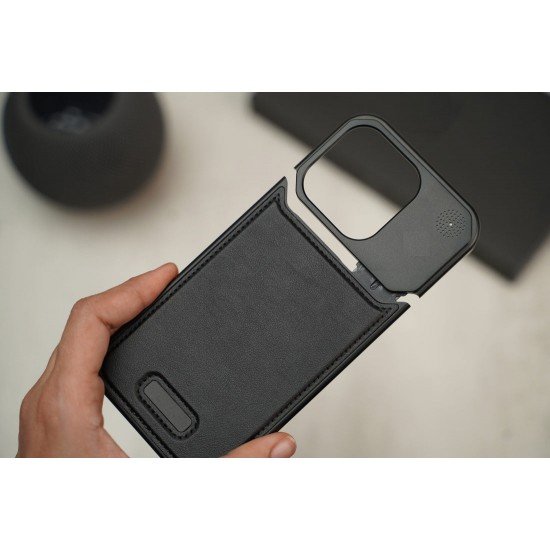 PREMIUM METALLIC LEATHER CASE WITH TITANIUM FRAME