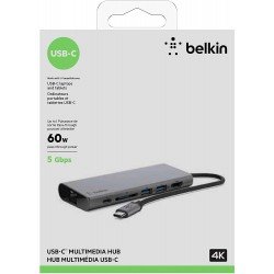 Belkin USB-C® 6-in-1 Multiport Adapter Belkin USB-C® 6-in-1 Multiport Adapter