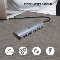 UNITEK uHUB P5+ 4 PORTS POWERED USB-C HUB UNITEK uHUB P5+ 4 PORTS POWERED USB-C HUB