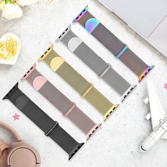  Metal Stainless Steel Bands Compatible with Apple Watch Strap