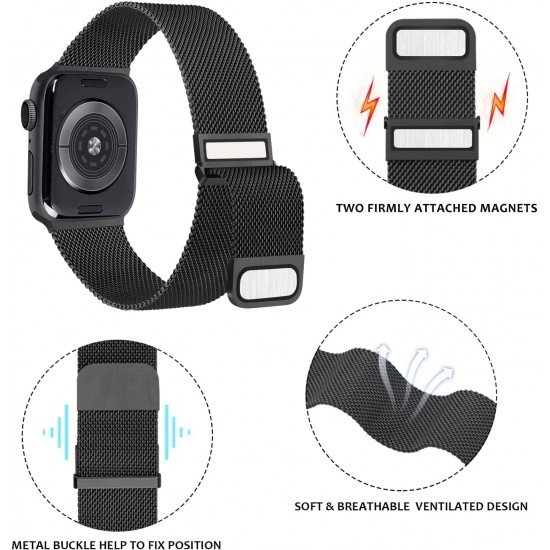  Metal Stainless Steel Bands Compatible with Apple Watch Strap