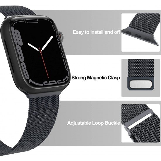  Metal Stainless Steel Bands Compatible with Apple Watch Strap