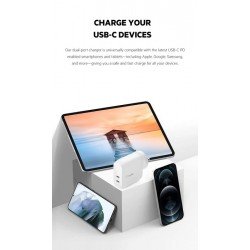 Belkin BoostCharge Dual USB-C PD Wall Charger 40W Belkin BoostCharge Dual USB-C PD Wall Charger 40W