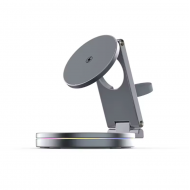 360 Degree Aluminium 3 in 1 Portable Wireless Dock Station 360 Degree Aluminium 3 in 1 Portable Wireless Dock Station