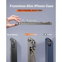 METAL FRAMELESS MAGSAFE KICKSTAND CASE