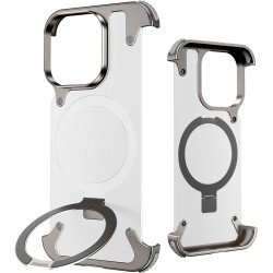 METAL FRAMELESS MAGSAFE KICKSTAND CASE